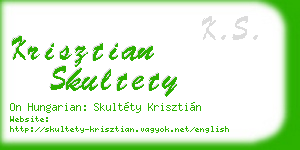 krisztian skultety business card